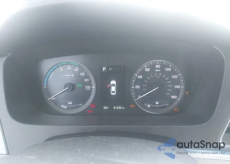 2016 Hyundai Sonata Hybrid Se z USA, uszkodzony, nr VIN KMHE24L13GA037586